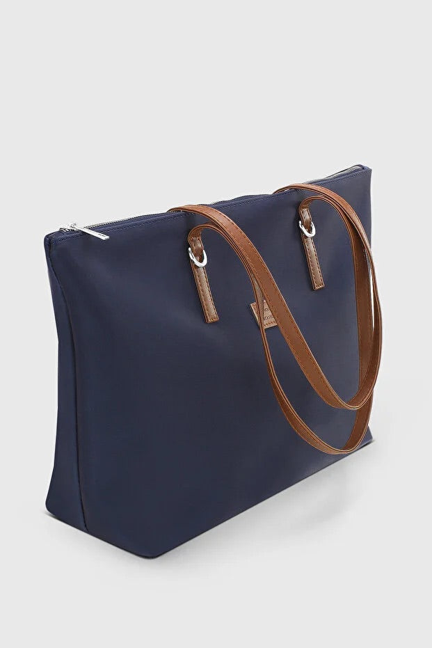 Navy Blue Shopper Bag for Women