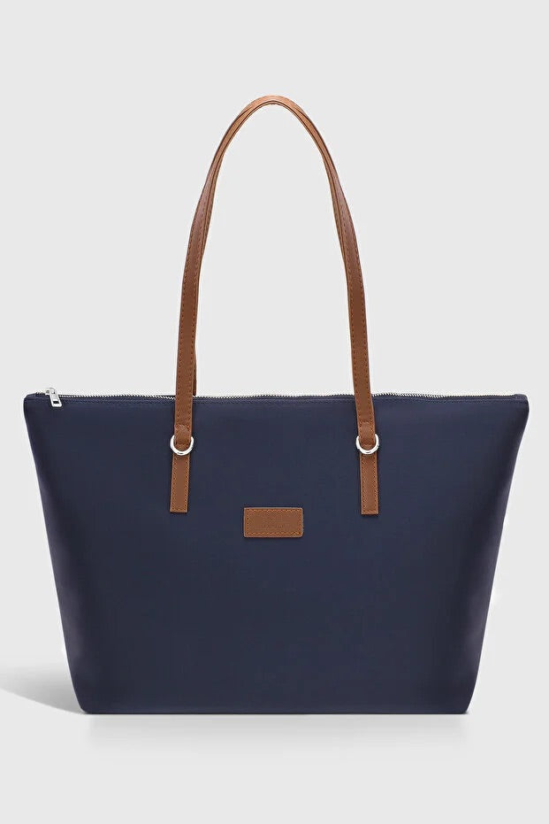 Navy Blue Shopper Bag for Women